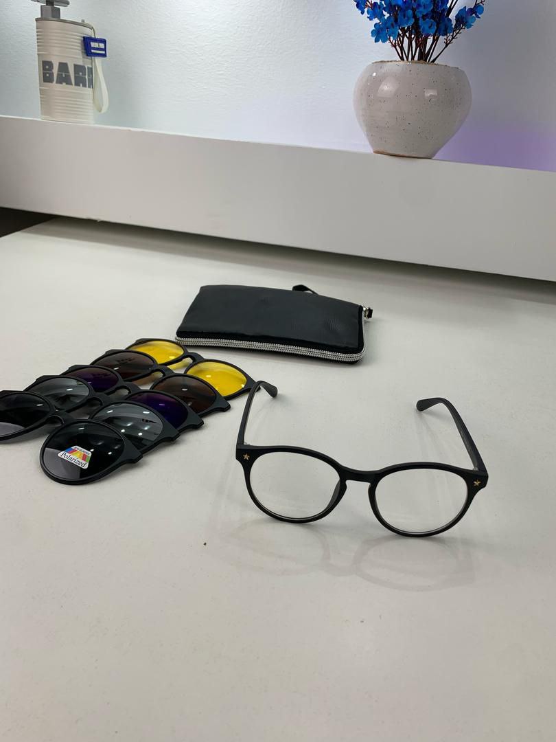 Lunette 6 En 1 2231A Optique / Soleil / Nuit - نظارات شمسية مغناطيسية