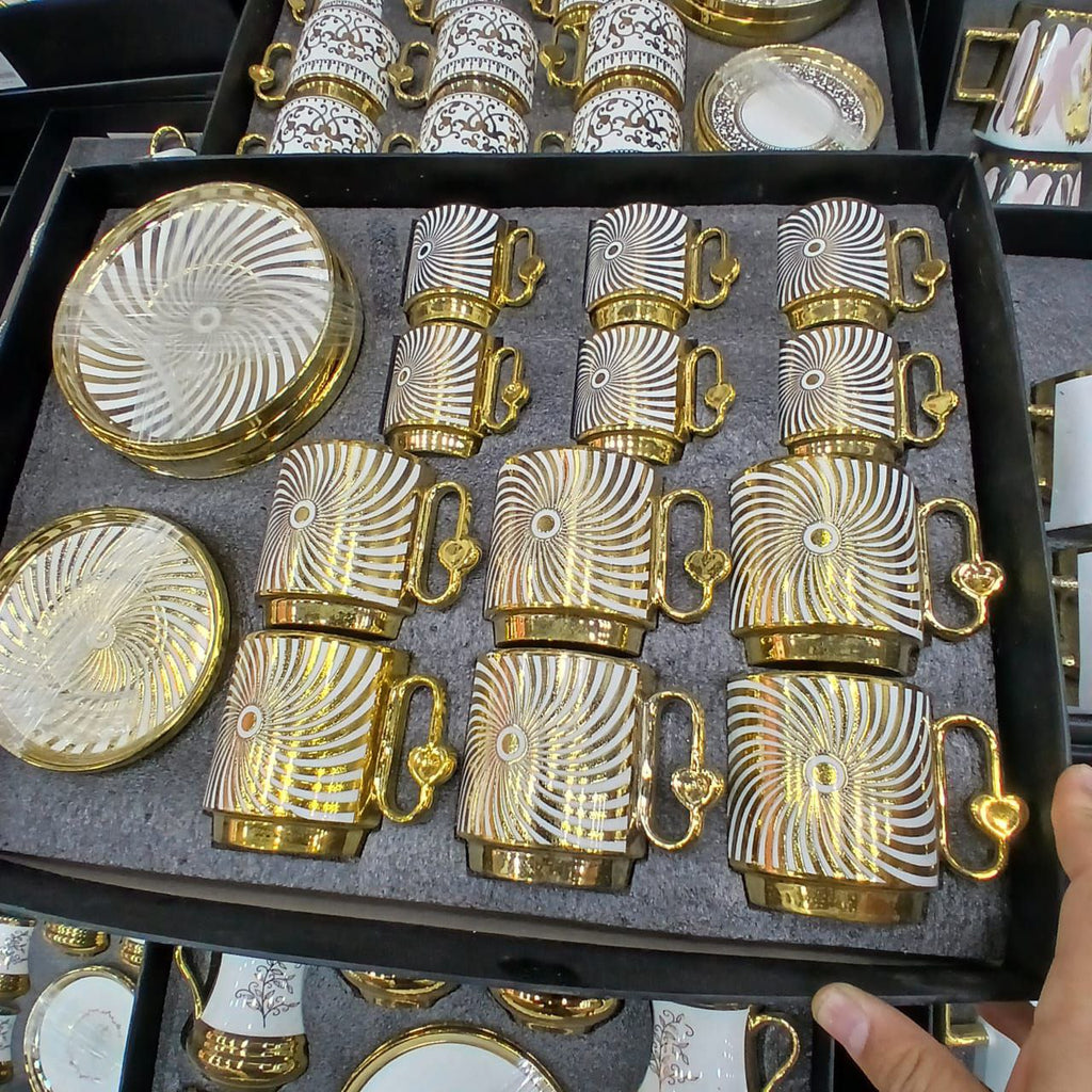 Service Café 24 Pièces – طقم قهوة راقي 24 قطعة