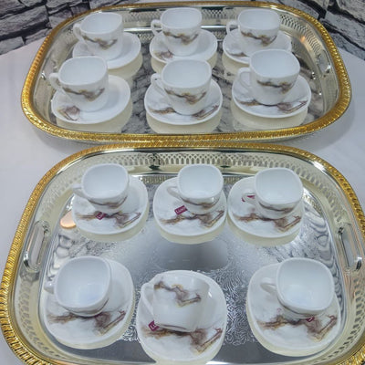 Service Café 24 Pièces – طقم قهوة راقي 24 قطعة