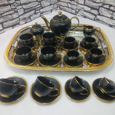 Service Café 24 Pièces – طقم قهوة راقي 24 قطعة