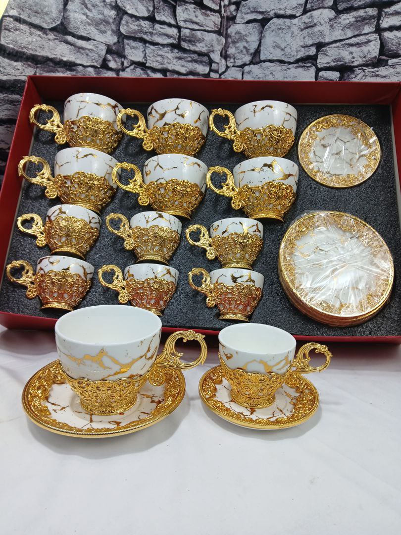 Service Café 24 Pièces – طقم قهوة راقي 24 قطعة