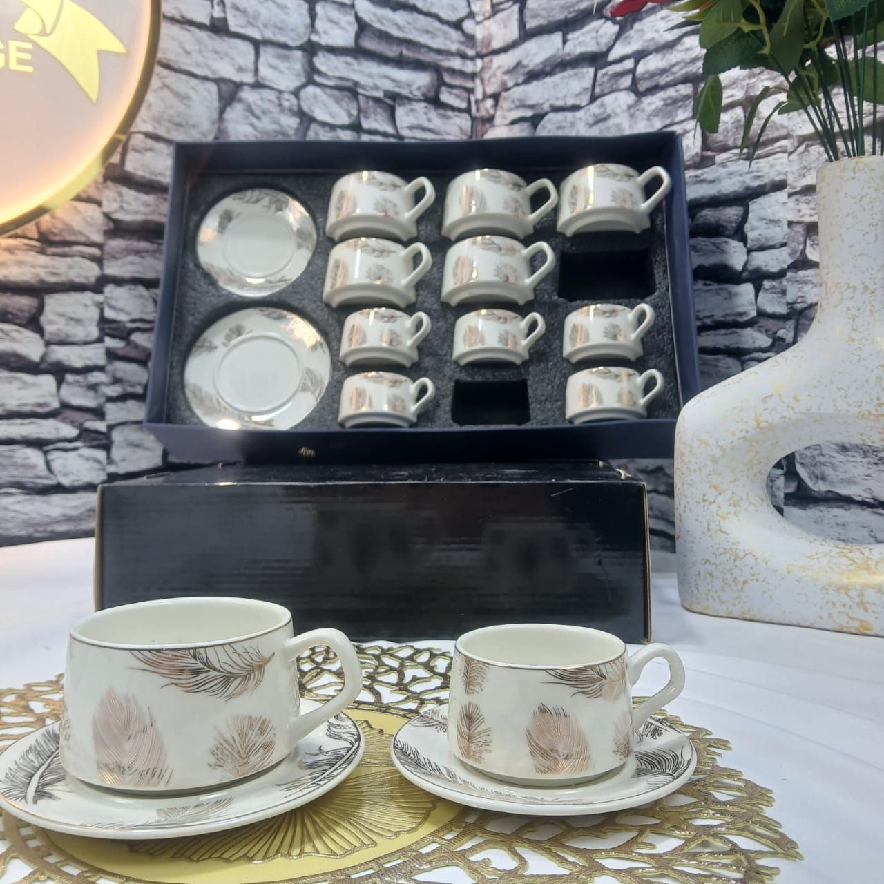 Service Café 24 Pièces – طقم قهوة راقي 24 قطعة