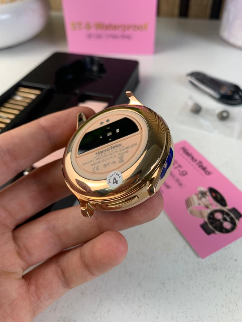 Smartwatch étanche Haino Teko ST-9 avec 3 paires de bracelets et écouteurs intégré – ساعة ذكية أصلية