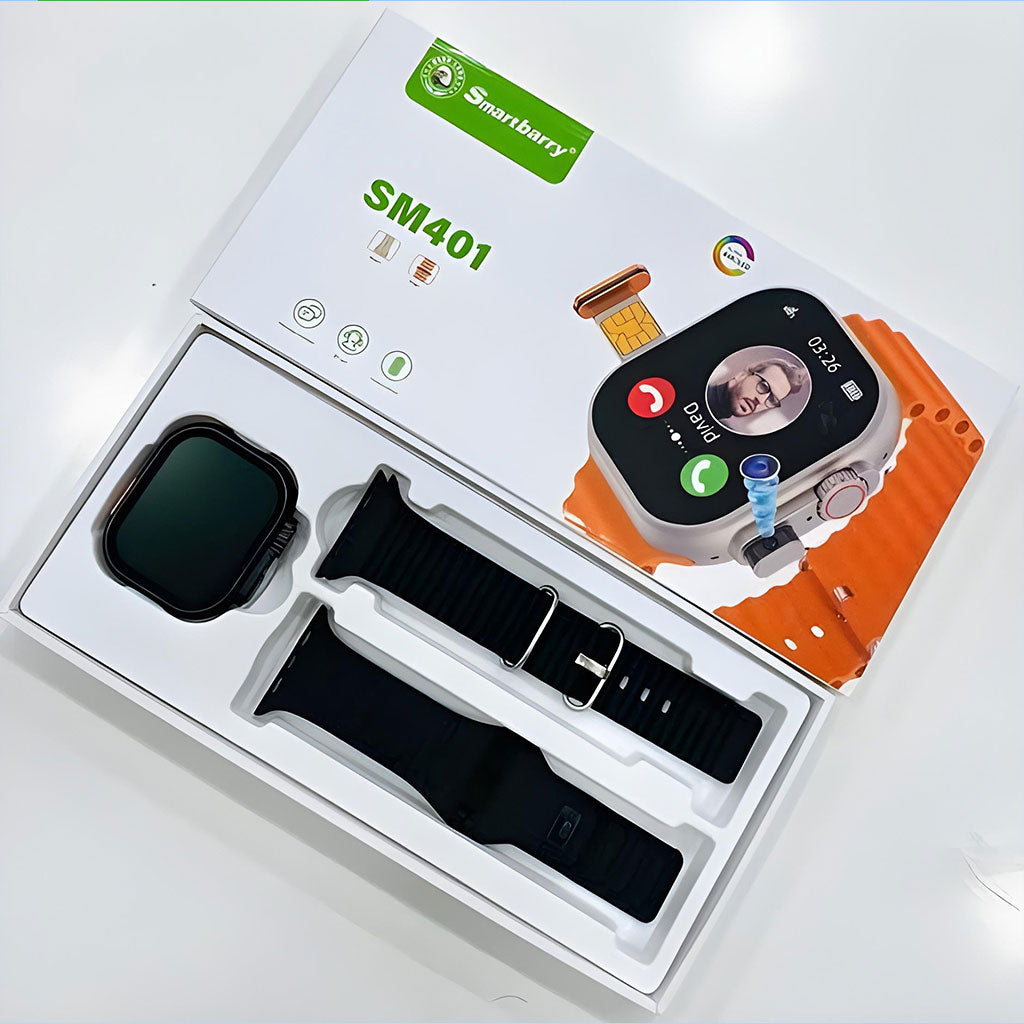 Smart Watch SM401 4G Écran HD 2.2″avec Emplacement SIM et Caméra Intégrée – ساعة ذكية مع موضع بطاقة